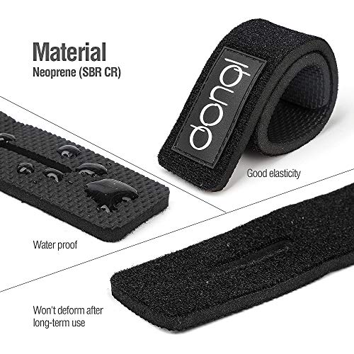 DONQL Fishing Pole Straps Belt Fishing Rod Ties Stretchy Rod Straps Fishing Rod Belt Holders for Casting Rods (3Colors,6Pcs) - color: Green-6pcs