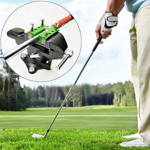Golf Club Regripping Kit, Optional Professional or Basic Golf Grip Replacement Tools, 2-In-1 Bench Vise or Mini Table Vise, Fixed Rubber Clip, Hook Blade, Grip Tape Remover - size: 2-in-1 Professional Edition