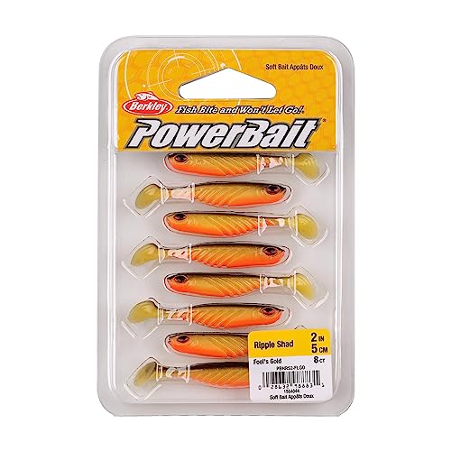 Berkley PowerBait Ripple Shad Fishing Soft Bait - color: Fool's Gold, size: 2"