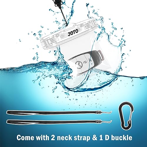 JOTO 2 Pack Waterproof Car Key FOB Case with Lanyard for Swimming Surfing, Small Waterproof Wallet Dry Bag for Money Credit ID Card Cash Coins -Crystal - color: Crystal