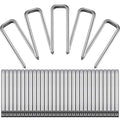 Jetec 40 Pieces Plantation Shutter Repair Kit Replacement Louvers Staples Window Blind Tilt Rod Operable Plantation Silver Missing Metal Indoor Louver Staples Tools Repair(0.6 x 0.19) - size: 0.6 x 0.19"