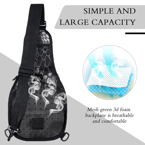 Hungdao 7 Pcs Fishing Backpack Tool Kit Fish Gear Fish Hook Pliers Remover Digital Scale Gripper Sheath Lanyards Hook Separator for Saltwater Freshwater Fishing Men Gift - style: Anaconda Style