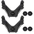 Kayak Paddle Holder, Kayak Accessories for Fishing, Dual Head Kayak Track Mount Accessories, Offset Paddle Holder for Kayaking, Kayak Rail Accessories - style: Offset Paddle Holder 2Pack