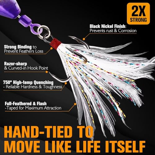 Dovesun 6 pcs Fishing Jigging Spoon Lures for Freshwater Saltwater Casting Spoon with Treble Hook Jig Swivel Hard Metal Spinner Baits for Bass Trout Pike Salmon 1/5oz 1/4oz 3/8oz 1/2oz - color: Size: 5pcs-10G
