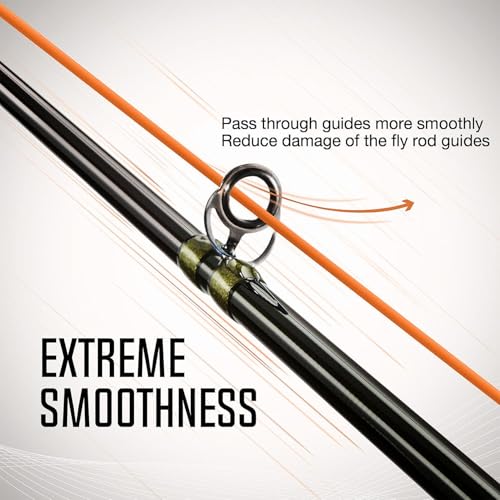 Aventik ProWeight WF Floating Fly Fishing Line Welded Loops Weight Forward Freshwater Trout Fly Line Kit WF 3 4 5 6 7 8 Low Stretch Slick Coating Accurate Casting - color: Hot Orange, size: 8F