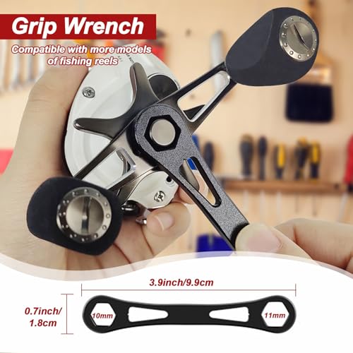 Aventik Fishing Reel Maintenance Kit, Include 24 in 1 Magnetic Screwdriver, Fishing Reel Remover Tool Kit, Fishing Reel Oil All in One Bag