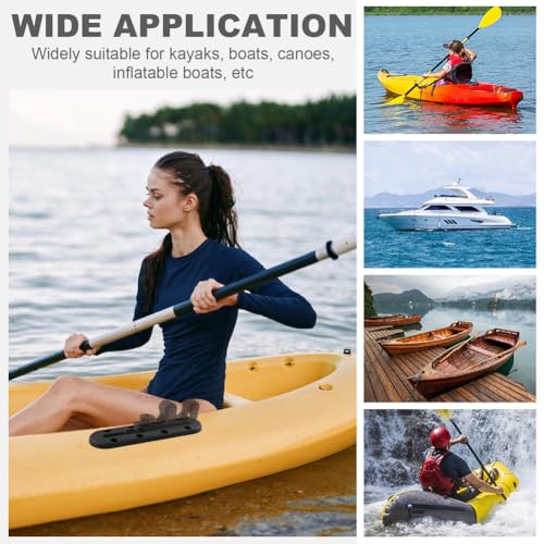 4PCS Kayak Track, Kayak Low Profile Track for Fishing Rod Holder, Kayaks Tracks Accessories, Kayaks Mount Tracsk, for Fishing Rod, Cup Holder, Paddle Holders, Anchor Cleats (S) - size: Small