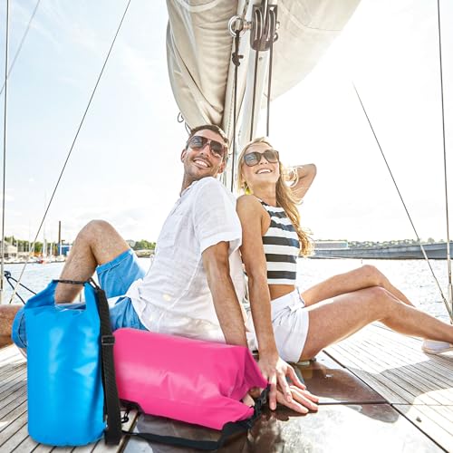 Aliceset 2 Pcs Waterproof Dry Bag 20L/10L Floating Dry Backpack Bags for Travel Pack Waterproof Backpack for Kayaking Rafting Boating Swimming Hiking Fishing(20 L) - size: 20 L
