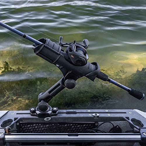 RAILBLAZA Rod Holder II HD Kayak Track Mount - TracLoader StarPort & Extender for Kayak Rod Holder, Perfect Kayak Fishing Accessories, Essential Kayak Accessories for Fishing Adventures
