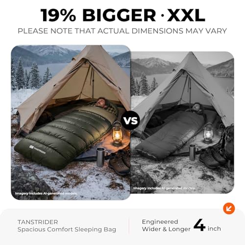 Cotton Flannel XXL Winter Sleeping Bags for Adults Big and Tall,Cold Weather 90x39 Inch Camping Sleep Bag,Waterproof Machine Washable 4 Season Outdoor Camping Gear,2-Way Zipper - color: Yellow, size: 7.05lb(30-40℉)