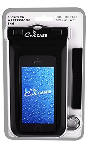 CaliCase XL Waterproof Floating Case - color: Black