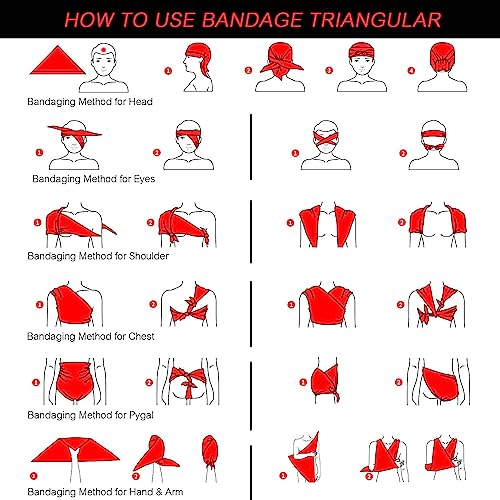 Ifak Trauma Kit, 74 Piece Upgrade Tactical First Aid Supplies, Molle Ifak Pouch Rip Away Refill Supplies for Survival Camping Hiking Travel - color: Red