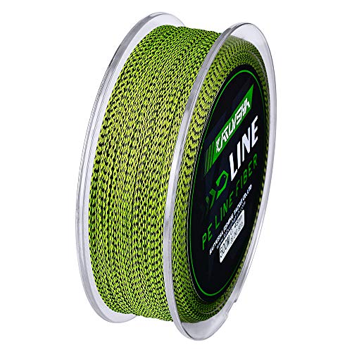 Braided Fishing Line, Abrasion Resistant Zero Stretch Braided Lines 4/8 Strands Super Strong Superline 6Lb -100Lb Test 109/328/547/1094/2187 Yards - color: Yellow/Black(4 Strand), size: 50 LB (547 Yards)