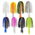 Riverruns Silicone Jig Skirts Fishing Lure Skirt Replacement for Spinnerbaits Bass Buzzbaits Fishing Jigs Fishing Lures Craw Jig Trailers Bass Skirts - color: 8PC 8879 Umbrella Skirt With Tail