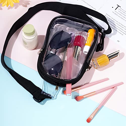 Mini Clear Bag Stadium Approved, Clear Sling Bag Crossbody Bags Fanny Pack, Concert Purse Belt Chest Bags Stadium Approved for Women