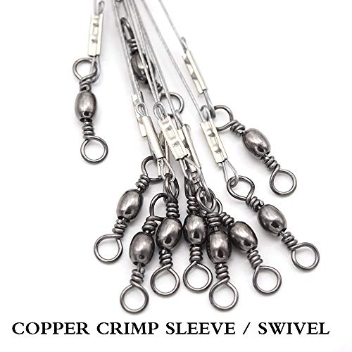 10pcs Extra Strong Offset Circle Hooks Saltwater,Fishing Hook Rig,Sport Fishing Hooks with Leader Black Nickel Coated High Carbon Steel Octopus Fishing Hooks - size: 1#
