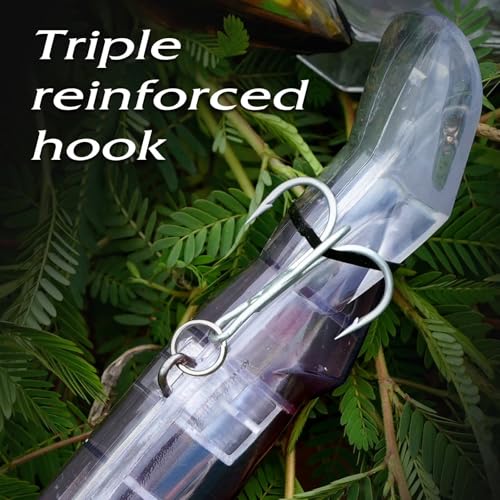 Wondersee Squid Fishing Bait Soft Hard Lures Kit Swimbait Crankbait Jig Simulation Weighted Holographic 4 PCS - color: orange&yellow