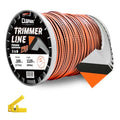 Cluparis .105-Inch Heavy Duty Trimmer Line, 5lb 1129ft Professional Sawtooth Weed Eater String, 3-Component Tri-Extrusion for Extra Durability, Fits Echo Husqvarna Ryobi, with Super Line Cutter - color: 5 Pounds, size: 0.105 In - 1129 Ft.