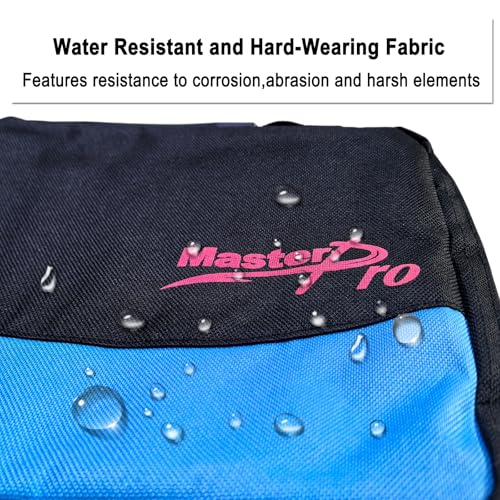 MASTERPRO Fishing Soft Lure Storage Bag with 10 Single Detachable Washable Plastic Pocket Sleeves, for Fishing Tackle Rigs Lines Baits Binder Bag Organizer - color: Shrimp Brown
