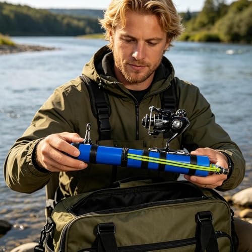 Catapult Fishing Rod, Portable Handheld Fishing Rod Kit, 2026 Upgrade Compact Sling Shot Fishing Reel, Compact Casting Fishing Set with Reel & Accessories - size: D