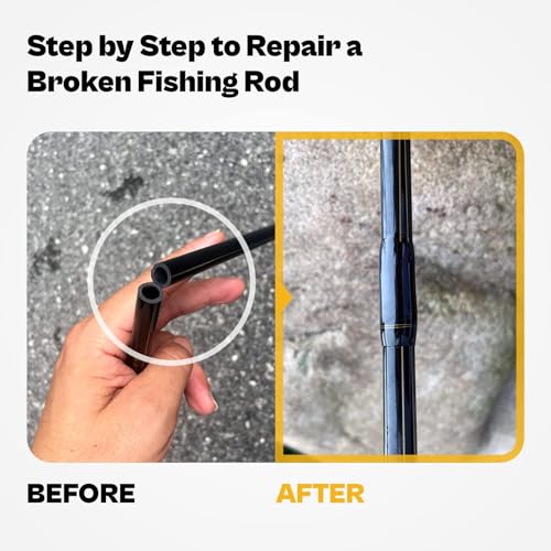 OJY&DOIIIY Fishing Rod Repair Kit, All-in-One Supplies for Fishing Pole Eyelets Replacement with Rod Guides,Epoxy Glue,Wrapping Thread and Tape - color: Casting+Inserts
