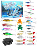 UCEC Advent Calendar 2026 Fishing Advent Calendar Fishing Gifts for Men Teens Boys 24 Days Christmas Countdown Calendar Fishing Tackle Lures Gifts