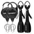 SAMSFX Fishing Knot Tying Tool, Multifunctional Fly Fshing Nippers, Quickly Tie Fishing Knots for Hooks, Lures and Flies, Fishing Clippers with Retractor - color: Black Knot Tool, style: Carabiner Retractor