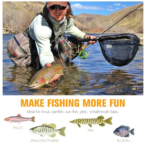 Dovesun Fly Fishing Lures Fly Fishing Flies Wet Fishing Flies Fishing Lures Fishing Spinner for Bass Sunfish Pike Trout 5PCS/10PCS - color: Crazy Charlie-5pcs, size: Hook Size 12#