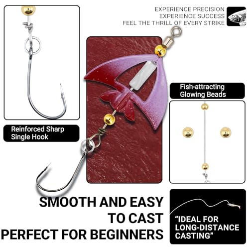 5-Pack High-Visibility Spinnerbait Lures Kit: Dual Spinner Blades & Sharp Single Hooks for Bass, Trout, Salmon, Walleye & Pike Fishing | Pro-Grade Metal Baits with Tackle Box (Upgraded Design)