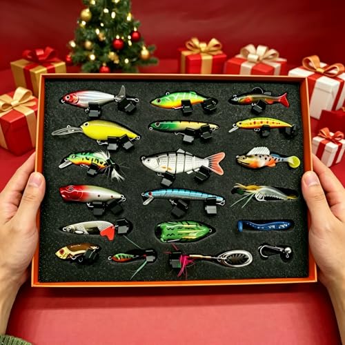 41 Pcs Fishing Lures Kit for Bass Trout & Pike | All-in-One Fishing Gear Gift Set | Premium Fishing Tackle Box for Beginners, Dad, Men (Freshwater & Saltwater) - style: Business Style