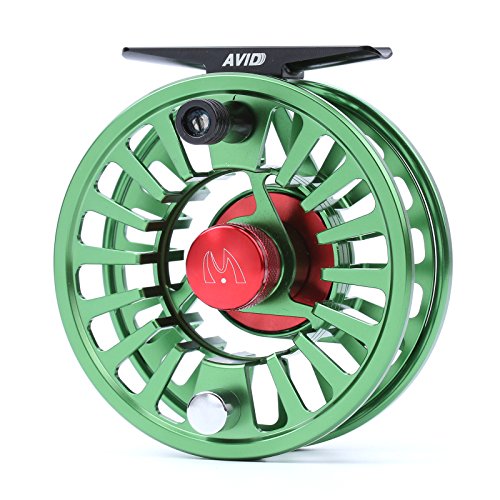 Maxcatch AVID Fly Fishing Reel with CNC-machined Aluminum Body - 1/3, 3/4, 5/6, 7/8, 9/10 Weights(Black, Green, Blue) - color: Fly Reel Green, size: 1/3wt