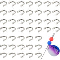 Shaddock Fishing Spinner Clevis Kit, Quick Change Spinner Easy Spin Clevis for Lure Making Spinnerbait Parts Crawler Harness Spinner Supplies Walleye Rig Accessories Freshwater Saltwater - color: Silver-240pcs