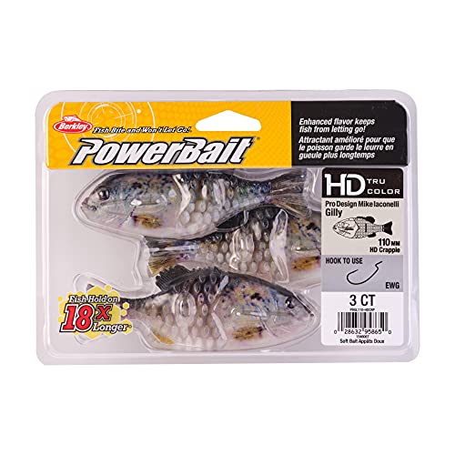 Berkley Powerbait Gilly Fishing Soft Bait - color: HD Crappie, size: 110mm