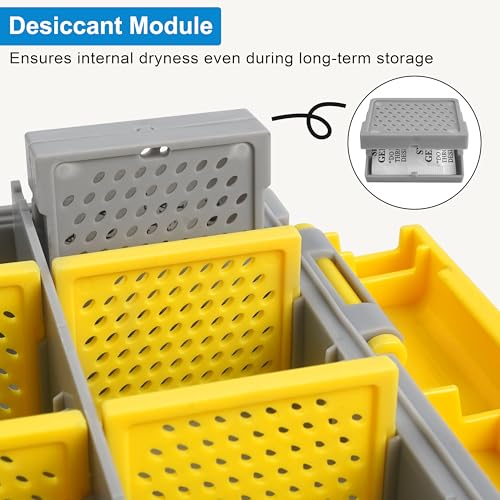 OROOTL Waterproof Fishing Tackle Box Organizer Versatile Storage Organizer Box with Adjustable Dividers Transparent Tackle Boxes Saltwater Freshwater Fly Fishing Accessories Gift for Men - style: 3600 (10.83"x7.19"x1.75")-1pcs