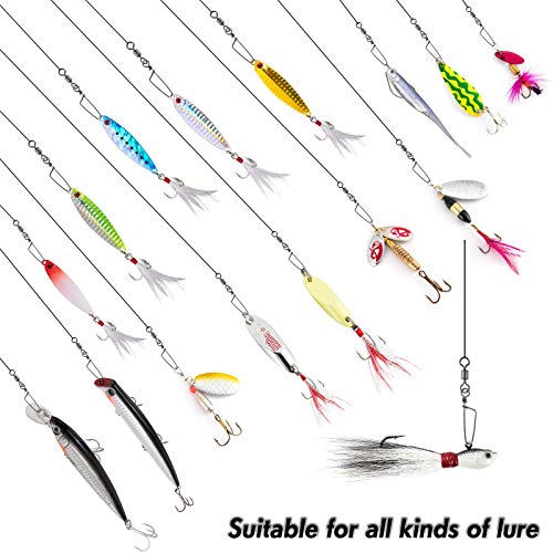 Dr.Fish 30 Pack Barrel Snap Swivels, Barrel Swivels Fishing Tackle Crane Rolling Coast Lock Snap Lure Leader Line Connector Fresh&Saltwater - size: #2-77LB-30 Pack