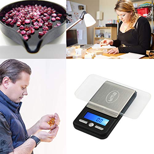 American Weigh Scales Digital Pocket Scale AC Series 650g x 0.1g | High Precision 0.1g Accuracy Mini Gram Scale for Kitchen, Lab, Jewelry, Coin Scale, Small Digital Gram Scale Portable Travel Scale - size: 650g x 0.1g