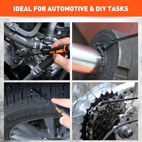HORUSDY 12-Piece Precision Hook and Pick Set, Car Auto Oil Seal/O-Ring Seal Gasket Pick, Precision Hooks Puller Remover - size: 12-Piece