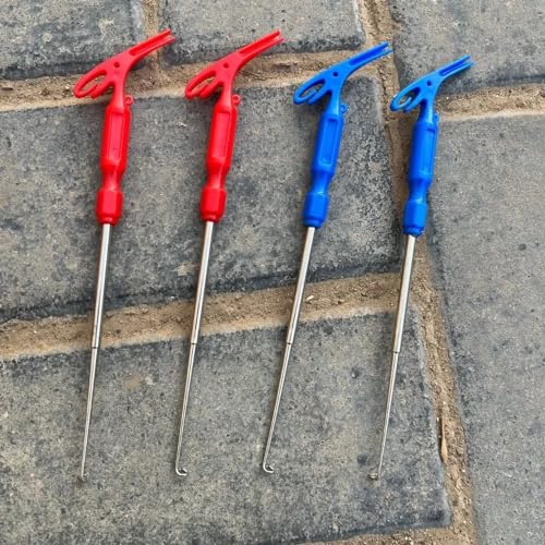 6 Pack Fish Hook Remover Tool 3in1 Fishing Hook Quick Removal Device Knot Tyer Fishing Knot Tying Tool Tying Fishing Line to Hooks Portable Fast Fishing Tie Hook