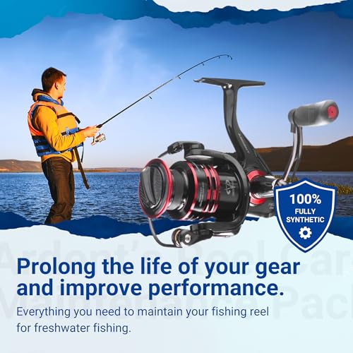 Ardent Freshwater Fishing Reel Care Pack, Long Lasting Protection, Prevent Corrosion, Smooth Casting, Made in The USA - size: Reel Care Maintenance 4 Pack