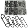 Fishing Power Clips, 200pcs Fishing Speed Clips for Fishing Lure Quick Change, High Strength Stainless Steel Clips Snap Freshwater Saltwater Crankbait Popper Lure Connector Tackle