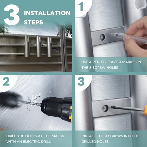 Aluminium Fishing Rod Holders for Boat, Wall-Mounted Fishing Pole Roof Rod Rack,Surf Fishing Rod Holder for Truck, Boats & Yacht - color: 3 Tubes Sliver