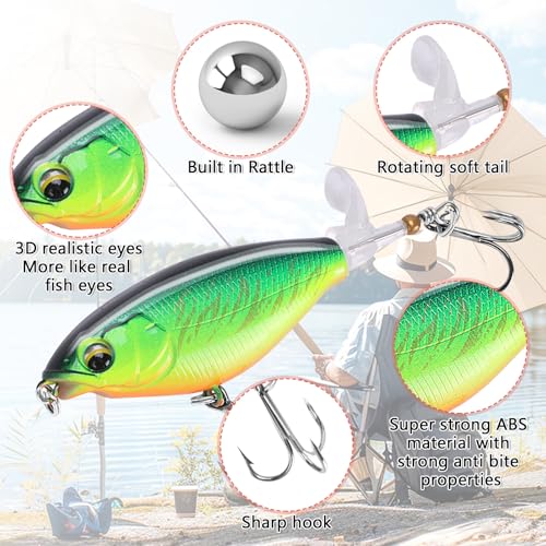 6PCS Swimbait Kit Realistic Bait and Surface Bait with Realistic 3D fisheye and Multi Joint Swimming Movements, Perfect for Saltwater and Freshwater Fishing Kits - color: A-6PCS