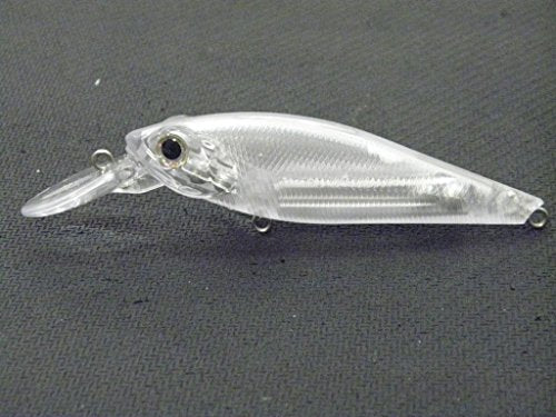 Blank Unpainted Minnow Crankbait Topwater Lipless Jerkbait Fishing Lures - color: UPC723P10