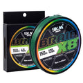 9KM DWLIFE Braided Fishing Line 8LB-120LB Dyneema Fishing Line, Zero Stretch & Anti-Bite Coating for Freshwater/Saltwater Fishing 4/8 Strands - color: Moss Green, size: 150m（164Yards)-8lb(8 Strands)