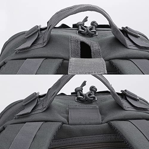 REEBOW GEAR Tactical Backpack for Men Military Tactical Bag Pack Army Molle Survival Bags Backpacks - color: Gray