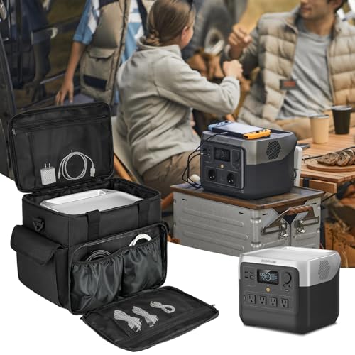 Carrying Case Fits for Jackery Explorer 1000 v2/500 v2/BLUETTI Elite 100 V2 | Portable Power Station Travel Bag Fits for ECOFLOW River 2/River 2 Max 500/River 2 Pro/BLUETTI AC50B/AC70 and Accessories - size: Medium(Fits 1000 V2 )