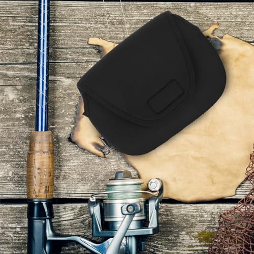 Baitcaster Reel Protective Bag Small Fishing Reel Sleeve Cover Portable Fishing Tackle Storage Pouch for Outdoor Anglers