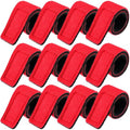 Sumind 12 Pcs Fishing Rod Straps Ties, Fishing Pole Belts Stretchy Straps, Elastic Tackle Ties Cable Holders Fit for Casting Rods, Spinning and Fly - color: Red