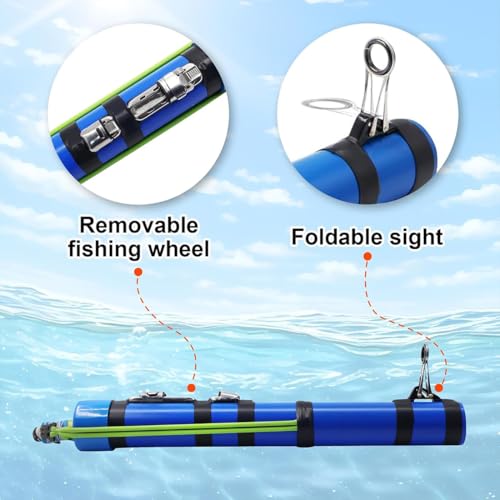 2026 New Fishing Catapult Rod, Portable Slingshot Fishing Reel Set, Professional High Elasticity Casting Tool for Outdoor Anglers Travel, Saltwater & Freshwater