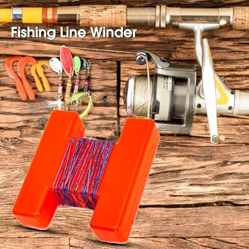 Red Fish Line Block Marker Anti Corrosion Marker Buoy Winder Tough Compatible with Fishing Line Spooling Accessories, Fishing Line Spooling Accessories